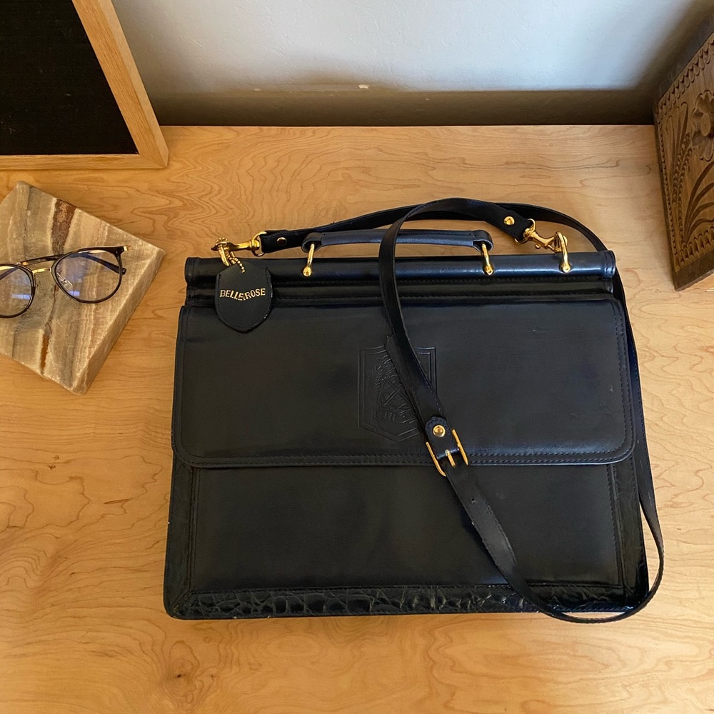 Vintage BelleRose laptop/ briefcase
